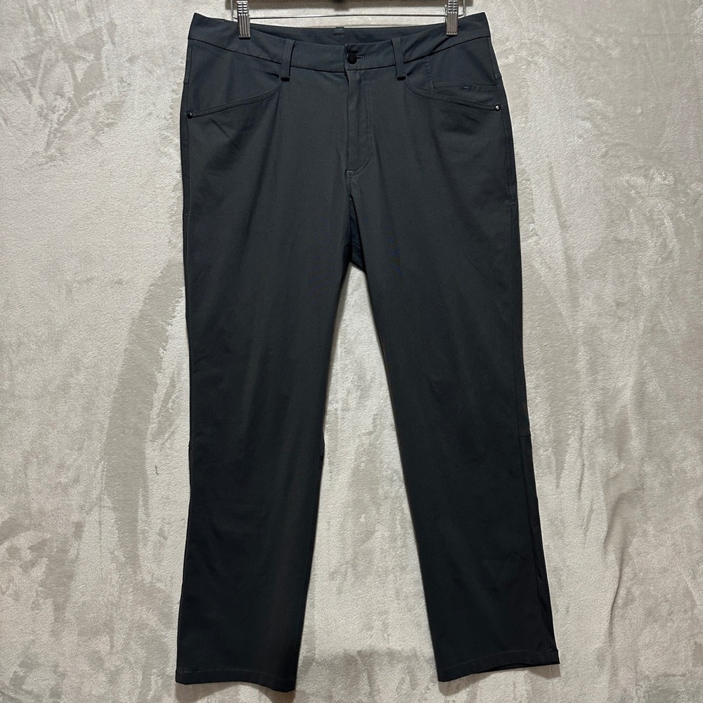Lululemon Mens ABC Pant Slim Fit Warpstreme Dark Gray Trousers Size 32 x 29